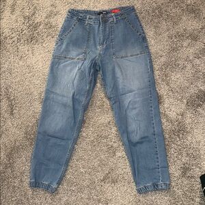 SIZE 5 Blue Denim Jogger Pants Fashion Nova
